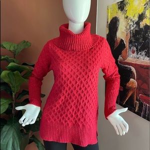 Liz Claiborne red turtle neck sweaters  size‎ XL